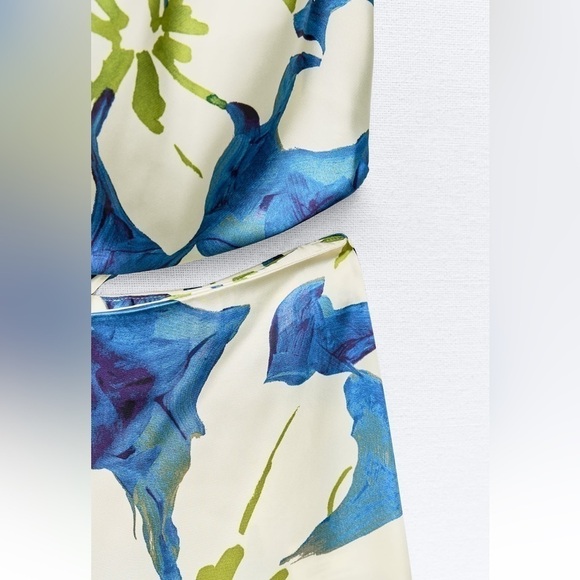 New ZARA Floral Print Jumpsuit - Picture 9 of 9